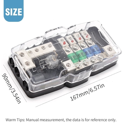 0 AWG 12V মাল্টি-ফাংশনাল মিনি ANL ফিউজ বক্স বিতরণ ব্লক যানবাহন জন্য