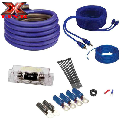 OFC কপার OR CCA 2500W 2000W 1500W অটোমোটিভ এম্প্লিফায়ার ওয়্যারিং কিট