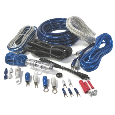 পিভিসি জ্যাকেট 0 4 8 10awg Gauge অটো কার এম্প্লিফায়ার এম্প্লিফায়ার ওয়্যারিং কিট আরসিএ সংযোগকারী প্রকারের সাথে