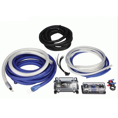 পিভিসি জ্যাকেট 0 4 8 10awg Gauge অটো কার এম্প্লিফায়ার এম্প্লিফায়ার ওয়্যারিং কিট আরসিএ সংযোগকারী প্রকারের সাথে