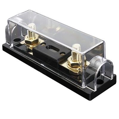 1/0 4 Gauge Car Professional ANL ফিউজ হোল্ডার সর্বোচ্চ সুরক্ষার জন্য সোনার বা নিকেল প্লাস্টিকযুক্ত
