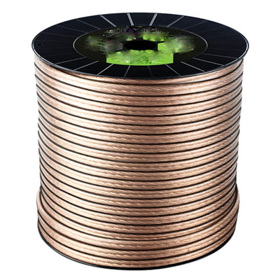 পেশাদার অডিওর জন্য নরম পিভিসি জ্যাকেট 10-18 AWG GA OFC টিনযুক্ত OFC স্পিকার তারের তার