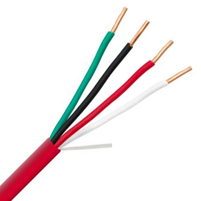 14 16 AWG 2/C 4/C সলিড 100% কপার EWCS FPLP প্লেনাম নামমাত্র সুরক্ষিত অগ্নি বিপদাশঙ্কা ক্যাবল