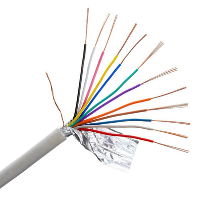 22 AWG 4 নিরাপত্তা/সতর্কতা/অ্যাক্সেস কন্ট্রোলের জন্য কন্ডাক্টর স্ট্র্যান্ডেড শেল্ডেড প্লেনাম ক্যাবল