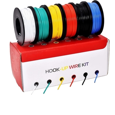 22AWG 1015 টিনযুক্ত তামার হুকআপ ওয়্যার 600V স্ট্র্যান্ডড EN5075-2014 UL 1007/1015 স্ট্যান্ডার্ড