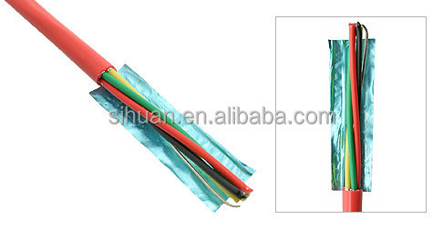 টিনযুক্ত CCA 18 AWG 2/C সলিড FPLR ফায়ার অ্যালার্ম ক্যাবল 1000 Ft রেড কপার কন্ডাক্টর স্কিলিং