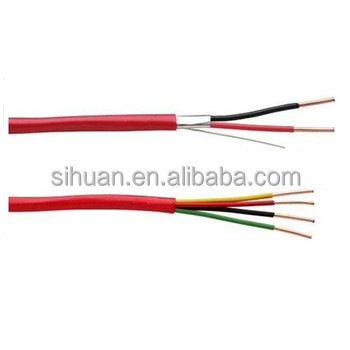 টিনযুক্ত CCA 18 AWG 2/C সলিড FPLR ফায়ার অ্যালার্ম ক্যাবল 1000 Ft রেড কপার কন্ডাক্টর স্কিলিং