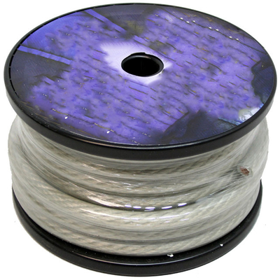 SAE J1128 স্ট্যান্ডার্ড 8AWG ISO9001 সার্টিফিকেট সহ স্বচ্ছ লাল গাড়ি অডিও পাওয়ার ক্যাবল