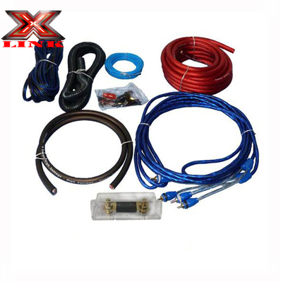 OFC কন্ডাক্টর 0 2 4 6 8 AWG Gauge GA স্পিকার সিস্টেমের জন্য গাড়ি অডিও ক্যাবল কিট