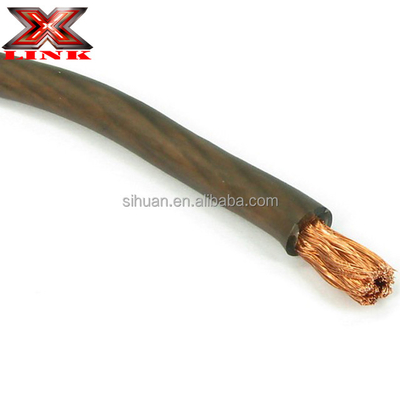 নরম পিভিসি জ্যাকেট নিম্ন ভোল্টেজ গাড়ি 0 2 4 6 8 AWG গ্যাজ আইসোলেশন উপাদান পিভিসি গাড়ি অডিও সাবউফার এম্প্লিফায়ার পাওয়ার ক্যাবল