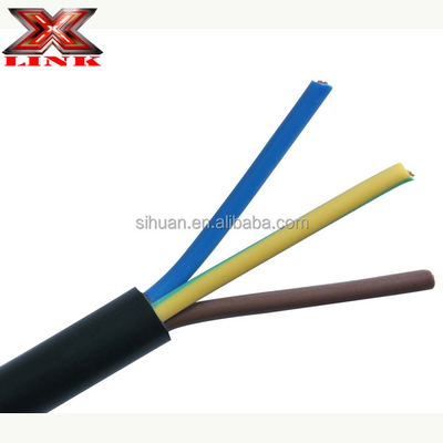 14AWG 16AWG 2.5mm 1.5mm 3 2 কোর স্ট্র্যান্ডড কপার ইলেকট্রিক ক্যাবল পিভিসি নিরোধক সঙ্গে