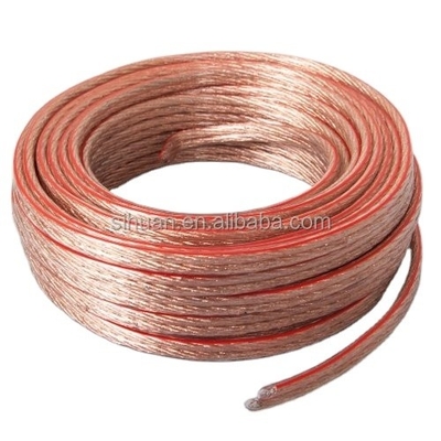 16 Gauge নমনীয় স্বচ্ছ স্পিকার ক্যাবল সিসিএ সঙ্গে OFC অভ্যন্তরীণ কন্ডাক্টর সিই সার্টিফাইড