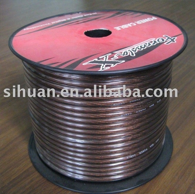 1/0 AWG Gauge Car Audio Power Cable Copper Clad Aluminum Conductor for Power Delivery (এডাব্লুজি গ্যাজ অটো অডিও পাওয়ার ক্যাবল পাওয়ার সরবরাহের জন্য তামা আবৃত অ্যালুমিনিয়াম কন্ডাক্টর)