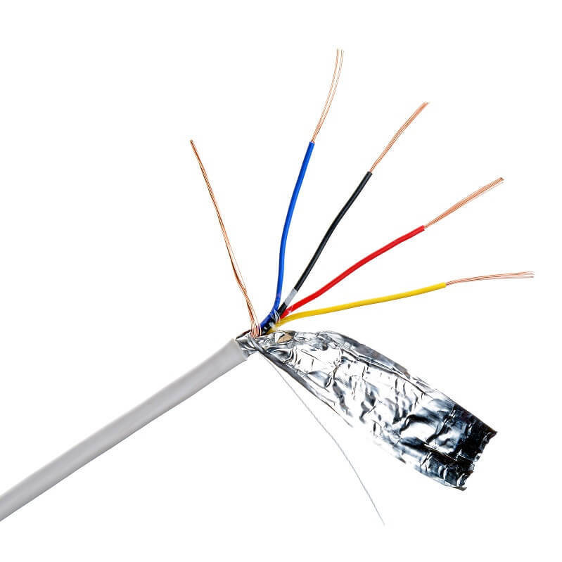 পিভিসি ইনসুলেটেড কপার মাল্টি কোর 4 কোর 24AWG ফায়ার অ্যালার্ম ক্যাবল ওয়্যার সিকিউরিটি সিস্টেমের জন্য