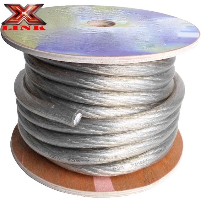 পিভিসি জ্যাকেট ওএফসি সিসিএ 2/0awg 1/0awg 2awg 4awg পিভিসি নিরোধক সহ গাড়ি অডিও এম্প্লিফায়ার পাওয়ার ক্যাবল