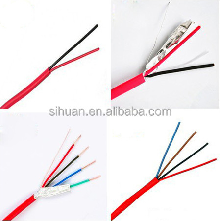 টিনযুক্ত CCA 18 AWG 2/C সলিড FPLR ফায়ার অ্যালার্ম ক্যাবল 1000 Ft রেড কপার কন্ডাক্টর স্কিলিং