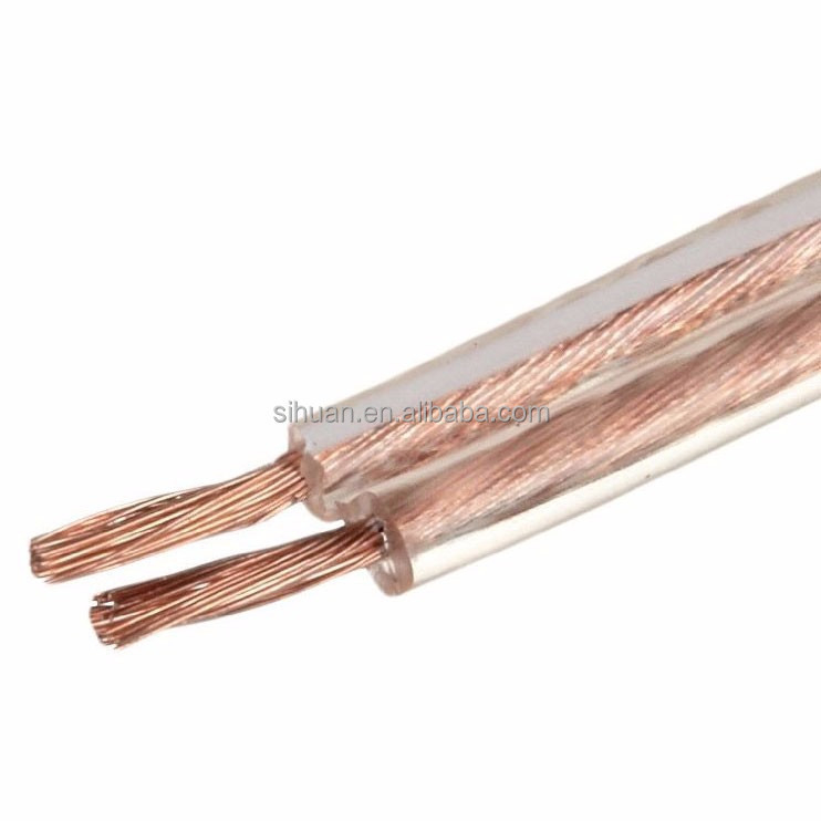 Flat Speaker Wire 18 AWG RCA সংযোগকারী সহ ফ্ল্যাট স্পিকার ক্যাবল টাইপ সিই সার্টিফিকেট