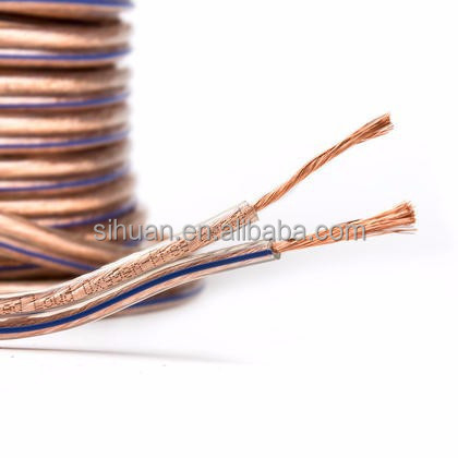 স্বচ্ছ পিভিসি জ্যাকেট 14AWG নমনীয় স্পিকার ওয়্যার 200 ফুট / 60.9 মিটার হোম এবং গাড়ী স্পিকার জন্য